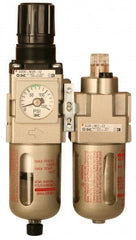 1/2" Air Filter/Regulator/ Lubricator, w/Gauge, 230 PSI Max EA