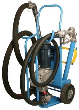 20 GPM, Transfer Pump, Cart Mount for Med-Viscosities EA