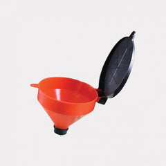 FUNNEL WITH HINGED LID AND 2" THREADED END EA